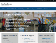 Tablet Screenshot of edu-care.net